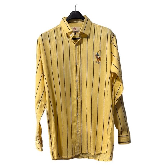 US Polo Assn. Custom Fit Vintage Striped Button Oxford Shirt XL - Picture 1 of 3